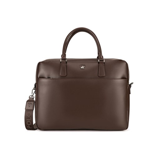 Beverly Hills Polo Club Torba na laptopa BHPC-L-016-07 Brązowy ze sklepu MODIVO w kategorii Torby na laptopa - zdjęcie 182635284