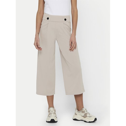 JDY Kuloty Geggo 15208417 Beżowy Wide Leg ze sklepu MODIVO w kategorii Spodnie damskie - zdjęcie 182635313