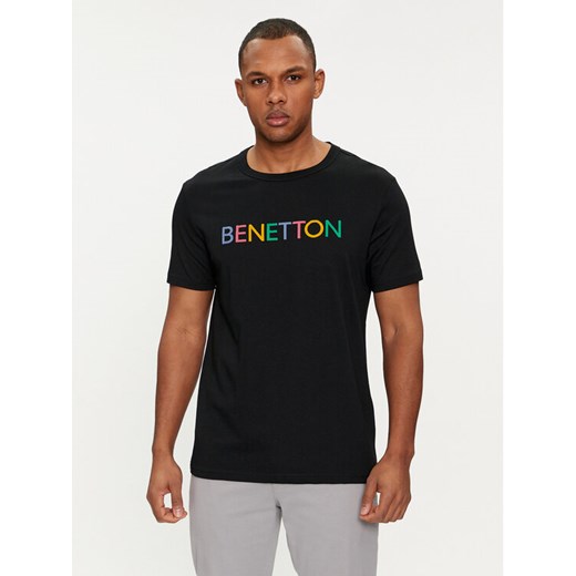 United Colors Of Benetton T-Shirt 3I1XU100A Czarny Regular Fit ze sklepu MODIVO w kategorii T-shirty męskie - zdjęcie 182635352