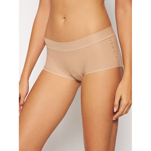 Chantelle Bokserki Soft Stretch C10640 Beżowy ze sklepu MODIVO w kategorii Majtki damskie - zdjęcie 182635423