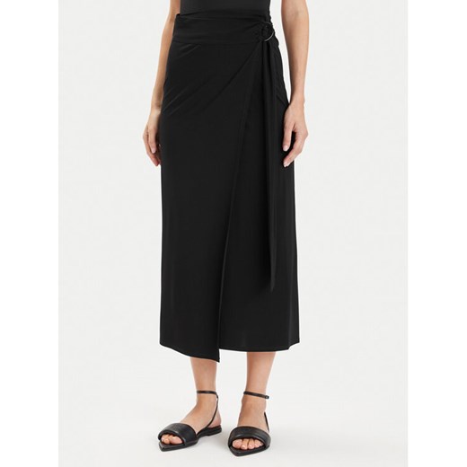 Max Mara Beachwear Spódnica midi Beato 2416691069 Czarny Regular Fit ze sklepu MODIVO w kategorii Spódnice - zdjęcie 182635444