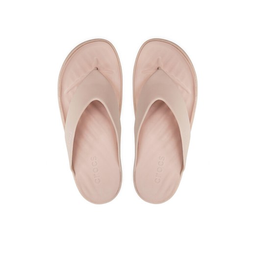 Crocs Japonki 209410 Beżowy ze sklepu MODIVO w kategorii Klapki damskie - zdjęcie 182635473