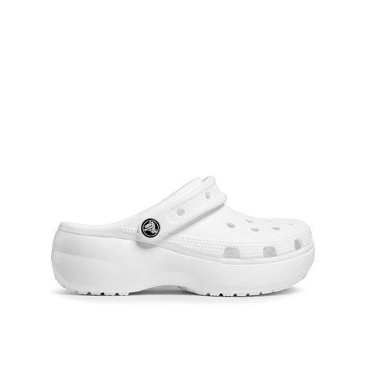 Crocs Klapki Classic Platform Clog W 206750 Biały ze sklepu MODIVO w kategorii Klapki damskie - zdjęcie 182635492