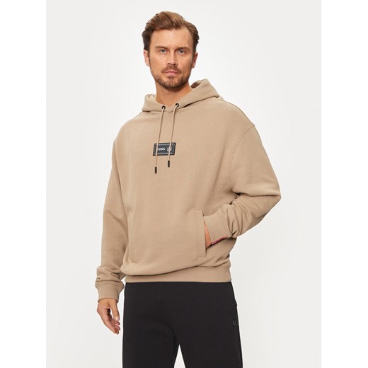 Boss Bluza NFL 50523231 Beżowy Relaxed Fit ze sklepu MODIVO w kategorii Bluzy męskie - zdjęcie 182635521