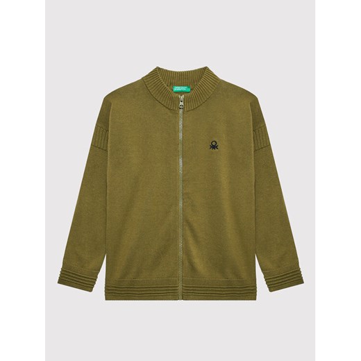 United Colors Of Benetton Sweter 12CDC500A Zielony Regular Fit ze sklepu MODIVO w kategorii Swetry chłopięce - zdjęcie 182635560