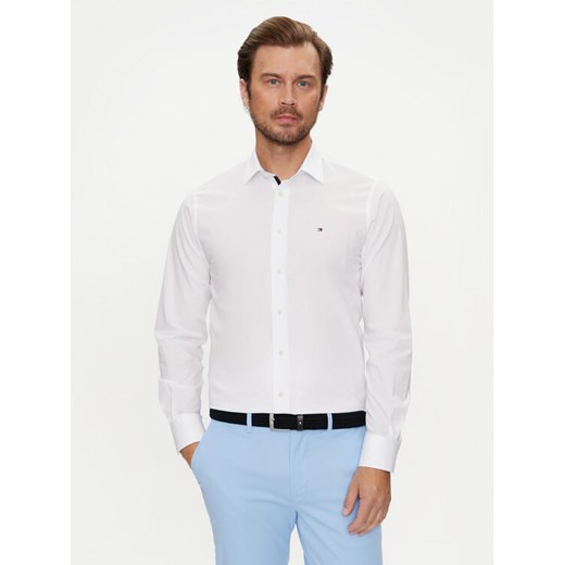 Tommy Hilfiger Koszula MW0MW35810 Biały Regular Fit ze sklepu MODIVO w kategorii Koszule męskie - zdjęcie 182635561