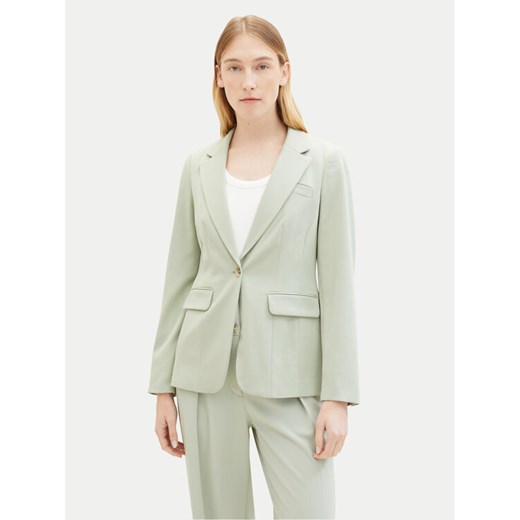 Tom Tailor Marynarka 1040327 Zielony Regular Fit ze sklepu MODIVO w kategorii Marynarki damskie - zdjęcie 182635562