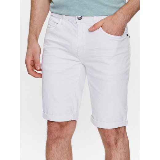 INDICODE Szorty jeansowe Kaden 70-100 Biały Regular Fit ze sklepu MODIVO w kategorii Spodenki męskie - zdjęcie 182635613