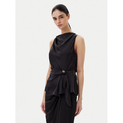 Rinascimento Bluzka CFC0019901002 Czarny Regular Fit ze sklepu MODIVO w kategorii Bluzki damskie - zdjęcie 182635622