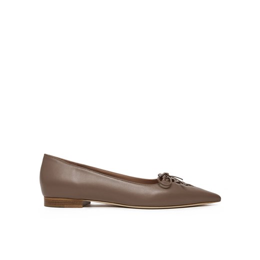 MALONE SOULIERS Baleriny Hedy Flat 10-2 Brązowy ze sklepu MODIVO w kategorii Balerinki - zdjęcie 182635712