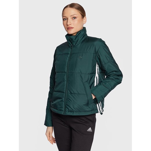 adidas Kurtka przejściowa HK5254 Zielony Loose Fit ze sklepu MODIVO w kategorii Kurtki damskie - zdjęcie 182635740