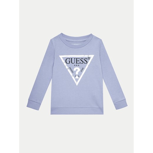 Guess Bluza K74Q12 KAUG0 Błękitny Regular Fit ze sklepu MODIVO w kategorii Bluzy chłopięce - zdjęcie 182635763