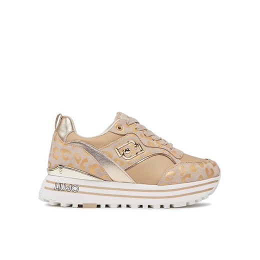 Liu Jo Sneakersy Maxi Wonder 73 BA4059 PX195 Beżowy ze sklepu MODIVO w kategorii Buty sportowe damskie - zdjęcie 182635812