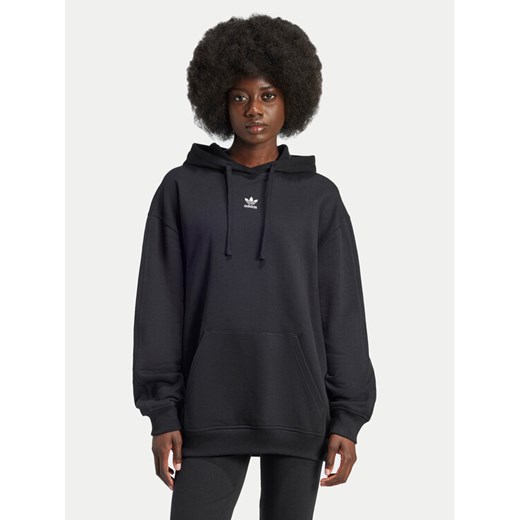 adidas Bluza Essentials IY9615 Czarny Oversize ze sklepu MODIVO w kategorii Bluzy damskie - zdjęcie 182635831