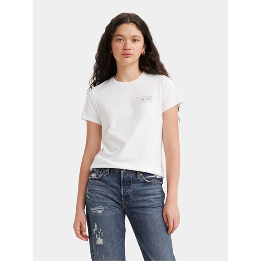 Levi's® T-Shirt The Perfect 17369-2434 Biały Standard Fit ze sklepu MODIVO w kategorii Bluzki damskie - zdjęcie 182635840