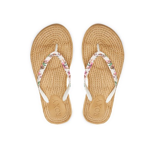 Roxy Japonki ARJL101004 Biały ze sklepu MODIVO w kategorii Klapki damskie - zdjęcie 182635880