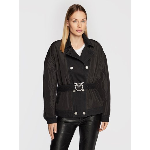 PINKO Kurtka przejściowa Crocchio 1J110W A0A2 Czarny Regular Fit ze sklepu MODIVO w kategorii Kurtki damskie - zdjęcie 182635900