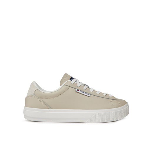 Tommy Jeans Sneakersy Tjw Cupsole Sneaker Ess EN0EN02508 Beżowy ze sklepu MODIVO w kategorii Trampki damskie - zdjęcie 182635953