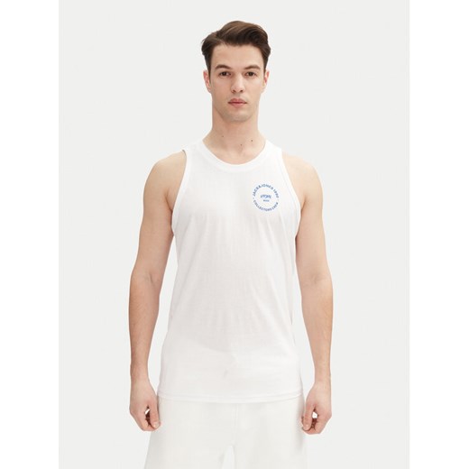 Jack&Jones Tank top Simon 12270462 Biały Regular Fit ze sklepu MODIVO w kategorii T-shirty męskie - zdjęcie 182635961