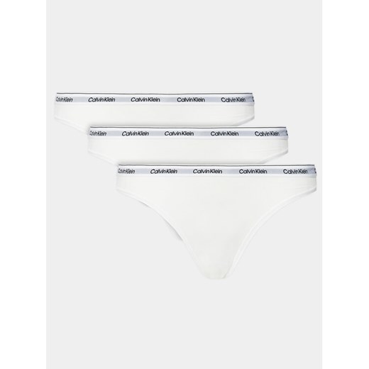 Calvin Klein Underwear Komplet 3 par fig klasycznych 000QD5207E Biały ze sklepu MODIVO w kategorii Majtki damskie - zdjęcie 182636034
