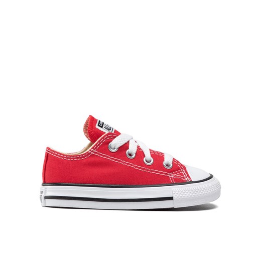 Converse Trampki Inf Chuck Taylor All Star Ox 7J236C Czerwony ze sklepu MODIVO w kategorii Buciki niemowlęce - zdjęcie 182636051