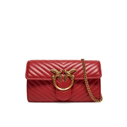 PINKO Torebka Love One Wallet C PE 25 PLTT 100062 A0GK Czerwony ze sklepu MODIVO w kategorii Kopertówki - zdjęcie 182636052