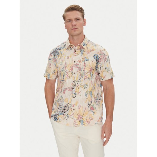 Guess Koszula M5GH42 WH800 Beżowy Regular Fit ze sklepu MODIVO w kategorii Koszule męskie - zdjęcie 182636073
