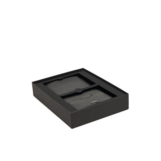 BOSS Zestaw portfel i etui na karty Gift-boxed 50536901 Czarny ze sklepu MODIVO w kategorii Portfele męskie - zdjęcie 182636112
