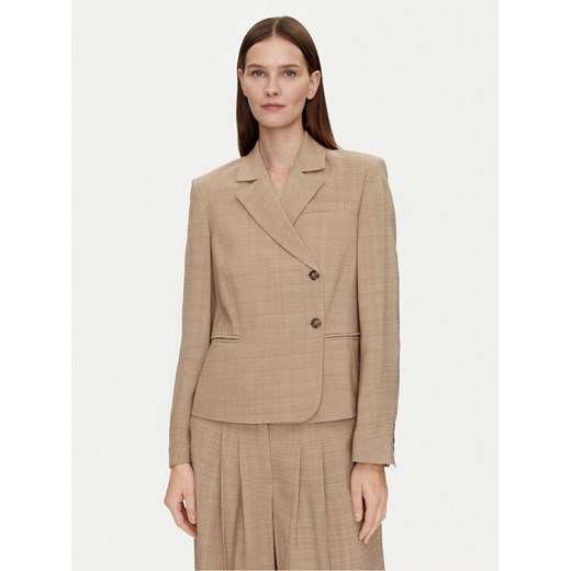 Herskind Marynarka Pli 5123110 Beżowy Regular Fit ze sklepu MODIVO w kategorii Marynarki damskie - zdjęcie 182636134