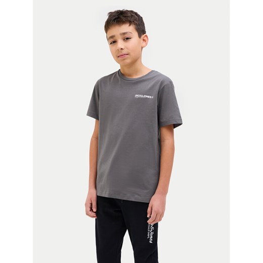 Jack&Jones Junior T-Shirt Hawaii 12269831 Szary Regular Fit ze sklepu MODIVO w kategorii T-shirty chłopięce - zdjęcie 182636190