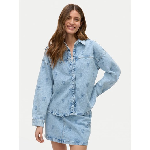 Vero Moda Koszula jeansowa Hayden 10326371 Niebieski Oversize ze sklepu MODIVO w kategorii Koszule damskie - zdjęcie 182636300
