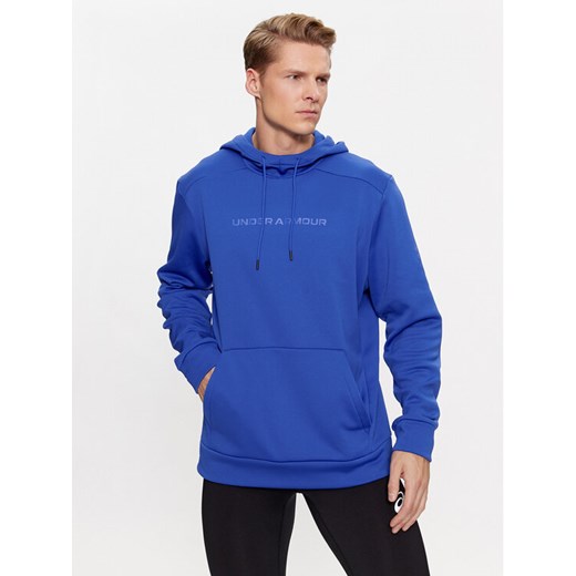 Under Armour Bluza Ua Armour Fleece Graphic Hd 1379744 Niebieski Loose Fit ze sklepu MODIVO w kategorii Bluzy męskie - zdjęcie 182636332