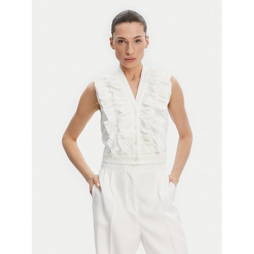 Liu Jo Bluzka WA5403 T4281 Biały Regular Fit ze sklepu MODIVO w kategorii Bluzki damskie - zdjęcie 182636344
