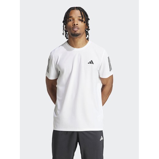 adidas Koszulka techniczna Own the Run IK7436 Biały Regular Fit ze sklepu MODIVO w kategorii T-shirty męskie - zdjęcie 182636403