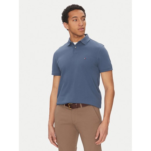 Tommy Hilfiger Polo 1985 MW0MW17770 Niebieski Regular Fit ze sklepu MODIVO w kategorii T-shirty męskie - zdjęcie 182636413