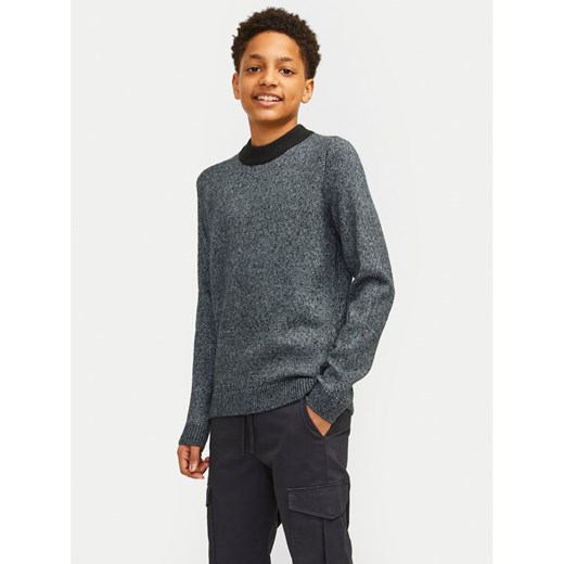 Jack&Jones Junior Sweter Space 12262664 Niebieski Regular Fit ze sklepu MODIVO w kategorii Swetry chłopięce - zdjęcie 182636431