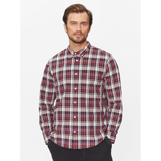 Lee Koszula 112341759 Bordowy Regular Fit ze sklepu MODIVO w kategorii Koszule męskie - zdjęcie 182636492