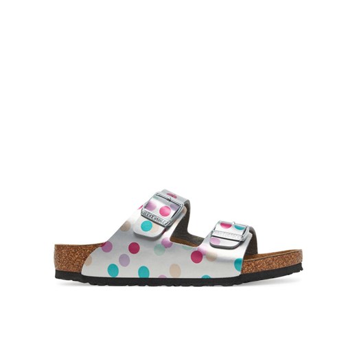 Birkenstock Klapki Arizona Kids 1029842 S Srebrny ze sklepu MODIVO w kategorii Klapki dziecięce - zdjęcie 182636493