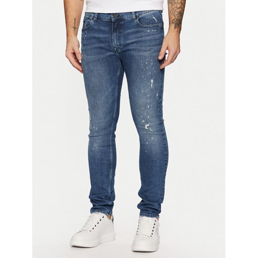 KARL LAGERFELD Jeansy 265801 551832 Granatowy Slim Fit ze sklepu MODIVO w kategorii Jeansy męskie - zdjęcie 182636494