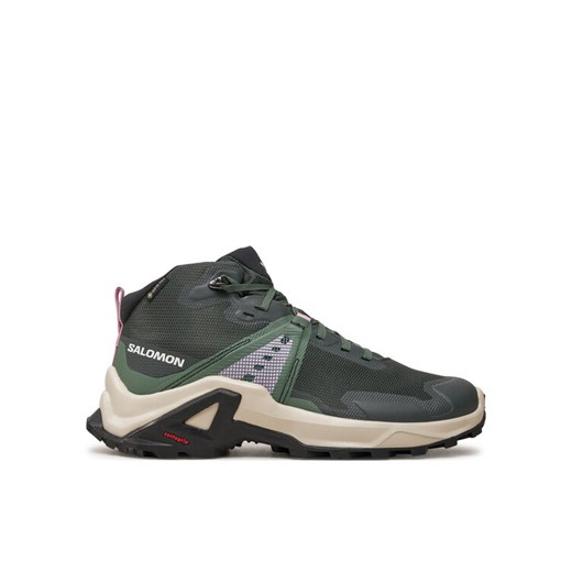 Salomon Trekkingi X Raise Mid Gore-Tex L47458100 Zielony ze sklepu MODIVO w kategorii Buty trekkingowe dziecięce - zdjęcie 182636511