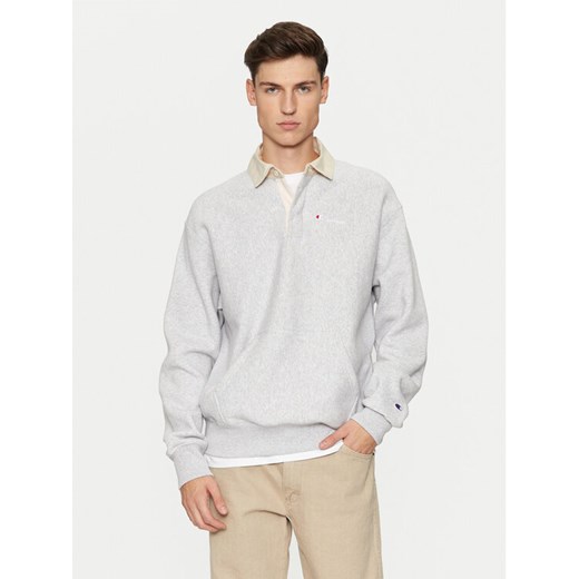 Champion Bluza 220708 Szary Relaxed Fit ze sklepu MODIVO w kategorii Bluzy męskie - zdjęcie 182636522