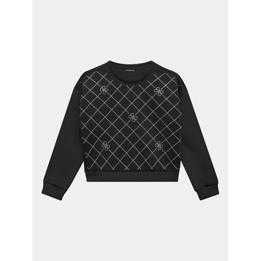 Guess Bluza J3BQ03 KAZQ2 Czarny Regular Fit ze sklepu MODIVO w kategorii Bluzy chłopięce - zdjęcie 182636523