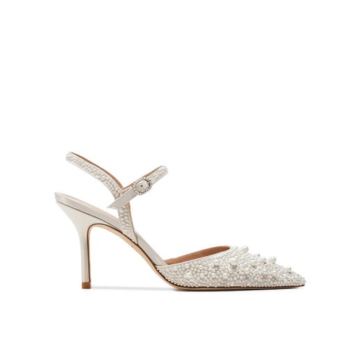 Stuart Weitzman Sandały Bliss 85 Pump SI822 Biały ze sklepu MODIVO w kategorii Sandały damskie - zdjęcie 182636672