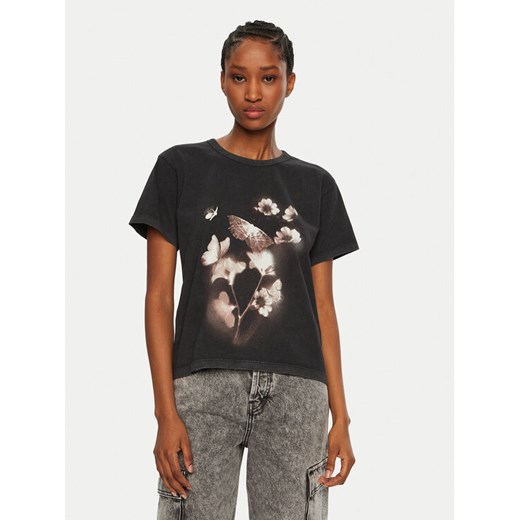 HUGO T-Shirt Destrel 50534246 Czarny Regular Fit ze sklepu MODIVO w kategorii Bluzki damskie - zdjęcie 182636692