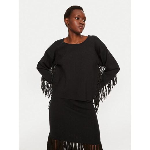 Munthe Sweter Tagillu 243161524376 Czarny Regular Fit ze sklepu MODIVO w kategorii Swetry damskie - zdjęcie 182636702
