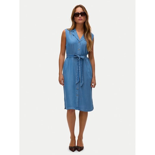 Vero Moda Sukienka letnia Bree 10304888 Niebieski Regular Fit ze sklepu MODIVO w kategorii Sukienki - zdjęcie 182636723