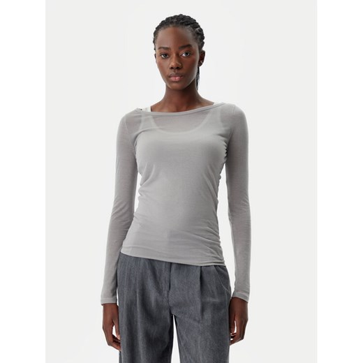 PINKO Bluzka 104653 A2CL Szary Regular Fit ze sklepu MODIVO w kategorii Bluzki damskie - zdjęcie 182636850