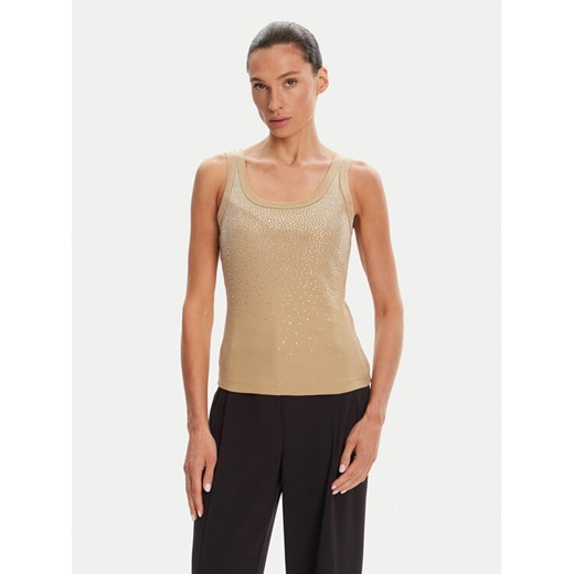 Rinascimento Top CFC0124040003 Beżowy Regular Fit ze sklepu MODIVO w kategorii Bluzki damskie - zdjęcie 182636860
