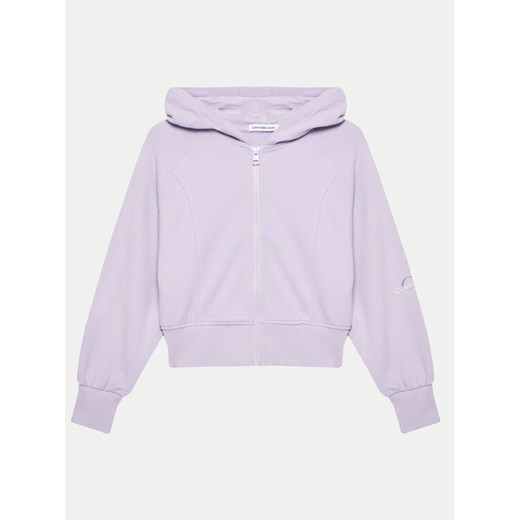 Calvin Klein Jeans Bluza Gradient Monogram IG0IG02541 Fioletowy Regular Fit ze sklepu MODIVO w kategorii Bluzy dziewczęce - zdjęcie 182636943