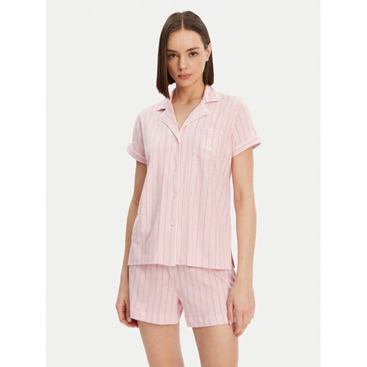 LAUREN RALPH LAUREN Piżama ILN12421 Różowy Regular Fit ze sklepu MODIVO w kategorii Piżamy damskie - zdjęcie 182636952